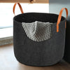 Bedroom Closet Clothing Toy Storage Felt Storage with Handle Basket Bin Home uk