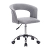 1x office chair desk chair adjustable linen roll stool swivel stool with armrest