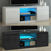 Modern TV Unit Stand Cabinet Sideboard High Gloss Door RGB LED Light White Black