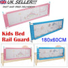 Kids Bed Guard Toddler Safety Children Bedguard Folding Metal Rail 180cm Blue UK