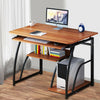 Computer Desk Study PC Writing Table Home Office Workstation Shelf Furniture UK