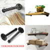 2pcs Wall Mounted Shelf Brackets Board Holder Support Storage Hanger Iron Hooks