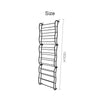 36 PAIR OVER DOOR HANGING SHOE RACK 12 TIER SHELF ORGANISER STORAGE STAND HOLDER