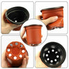 Terracotta Plastic Plant Pot Flower Pots 9 x 8 x 6 cm Wholesale Retail UK Stock