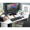 White Corner Kids Desk Modern Office Computer Table PC Laptop Study Gaming Desk