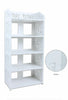 5 Tier Wooden Shoe Rack Storage Shelf Display Stand Organiser Unit Cabinet White