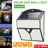 Super 436 LED Solar Powered Lights Outdoor Wall Security Bright Garden PIR Lamp