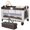 Baby Crib Foldable Playpen Portable Playard Changing Table Infant Bassinet Bed