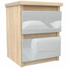 Bedside Cabinet Table Nightstand 30 x 30 x 40cm 2 Drawers Modern Design