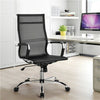 Home Office Chair High Back Computer Mesh Chair with Arms for Study Work Black