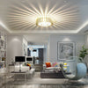 3W Modern LED Sun Flower Ceiling Light Round Panel Down Light Aisle Wall Lamp UK
