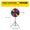 17.7" Color Prize Wheel Dry Erase Fortune Spinning Tabletop Floor Stand