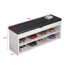 Shoe Bench Shoes Storage Organizer Rack Cabinet PU Cushion Seat Home Hallway UK