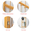 Unique Design Wooden Corner Clothes Rail Screen Clothing Display Shelf Hanger St