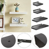 Portable Floating Wall Shelves Storage Display Shelf Black /White MDF Wall Mount