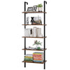 Ladder Bookcase 5-Tier Bookshelf Leaning Shelf Wall Shelves Display Stand