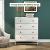 White Modern 4 Chest of Drawers Bedroom Hallway Furniture Clothes Storage