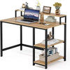 Corner Computer Desk PC Laptop Table Home Office Study Workstation w/ Shelves