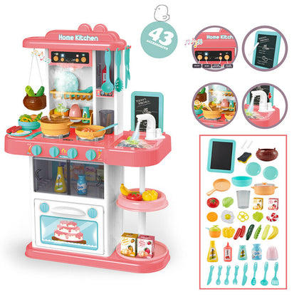 Portable Electronic Children Kids Kitchen Cooking Toy Cooker Pretend Play Set