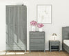 Chest of Drawers Wardrobe Bedside Nightstand Cabinet Bedroom Furniture 3 Pc Set