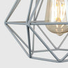 Metal Pendant Light Shade Ceiling Industrial Geometric Wire Cage Lampshade Lamp