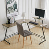 L-Shape Corner Gaming Desk Computer PC Workstation Writing Table Two Worktop NEW