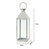 Chrome Glass Designe Large Metal Candle Holder Floor Lantern Hurricane Windproof