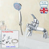 New Chrome Sink Modern Bathroom Taps Bath Filler Shower Tap Mixer with Hand Held