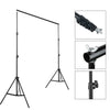 Adjustable Photography Background Support Stand Backdrop Crossbar Kit 3Clip