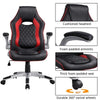 Office Gaming Chair Computer Racing Chair Swivel Task Chair with Adjustable Arms