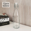 Set of 12 Glass Clip Top Bottles Air Tight 500ml Reuseable Swing top Lid Wine