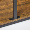 Industrial Staggered layering 5 Shelf Storage Display Metal Bookcase Unit Home