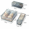 3Pcs Underwear Bra Socks Ties Drawer Organizer Storage Box Divider Tidy Wardrobe