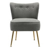 Scallop Back Armchair Lotus Petal Tub Seat Lounge Occasional Accent Sofa Chair