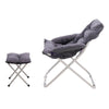Folding Garden Moon Chair Adjustable Recliner Armchair Camping Sun Lounger Stool