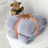 TEDDY BEAR FLEECE THROW OVER BED LARGE BEDSPREAD SOFT CUDDLY WARM SOFA BLANKET