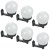 4, 6, 10 x Round Solar Powered LED Wall Lights Outdoor Garden Safety Lighting