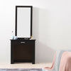 Black Dressing Table Make Up Desk Stool W/ Sliding Storage Mirror Drawer Vanity