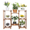 Wooden Plant Stand Indoors Ladder Rack High Low Corner Flower Display Shelves