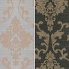 Holden Kaluna Damask Pattern Wallpaper Metallic Floral Leaf Textured