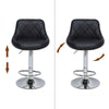 Set of 2 Bar Stools Swivel Kitchen Breakfast Barstools Chair PU Leather Gas Lift