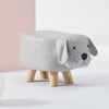 Luxury Small Padded Upholstered Footstool Ottoman Pouffe Stool Wooden Seat Suede
