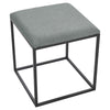 5in1 PU/Linen Stacking Cushioned Stools Cube Dining Chairs Kitchen Space Saving