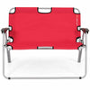 2 Seater Folding Camping Chair Garden Patio Lounger Bench Seat Garden Patio Outd