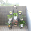 Thickened Wrought Iron 9 Tier Metal Plant Stand Garder Succulents Flower Shelves
