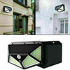 4X 100LED Solar Power PIR Motion Sensor Wall Lights Outdoor Garden Security Lamp
