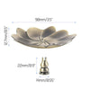 UK Alloy Incense Burner Sandalwood Sticks Holder Tray Plate Lotus For Stick Cone