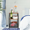 Vintage Bedside Table Cabinet Lamp Small Side End Table Nightstand Bookcase Desk