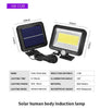 100LED COB Solar Power PIR Motion Sensor Outdoor Garden Lamp Security Wall Light