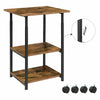 Printer Stand Open Storage Shelves Adjustable Height w/Wheels Home Office HOOBRO